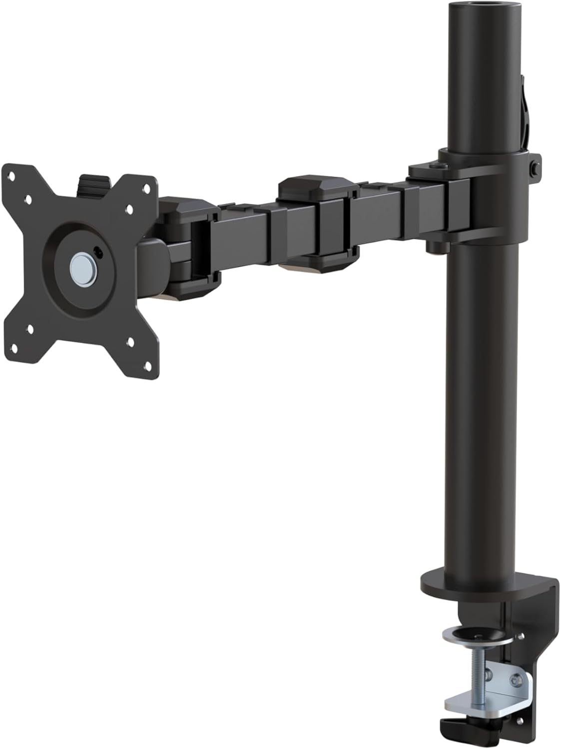 Amazon Basics Single Monitor Stand - Height Adjustable Arm Mount, Steel, Black