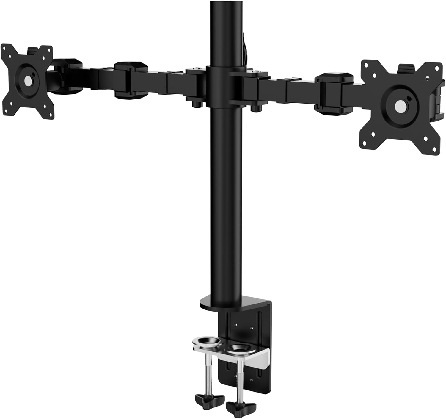 Amazon Basics Single Monitor Stand - Height Adjustable Arm Mount, Steel, Black