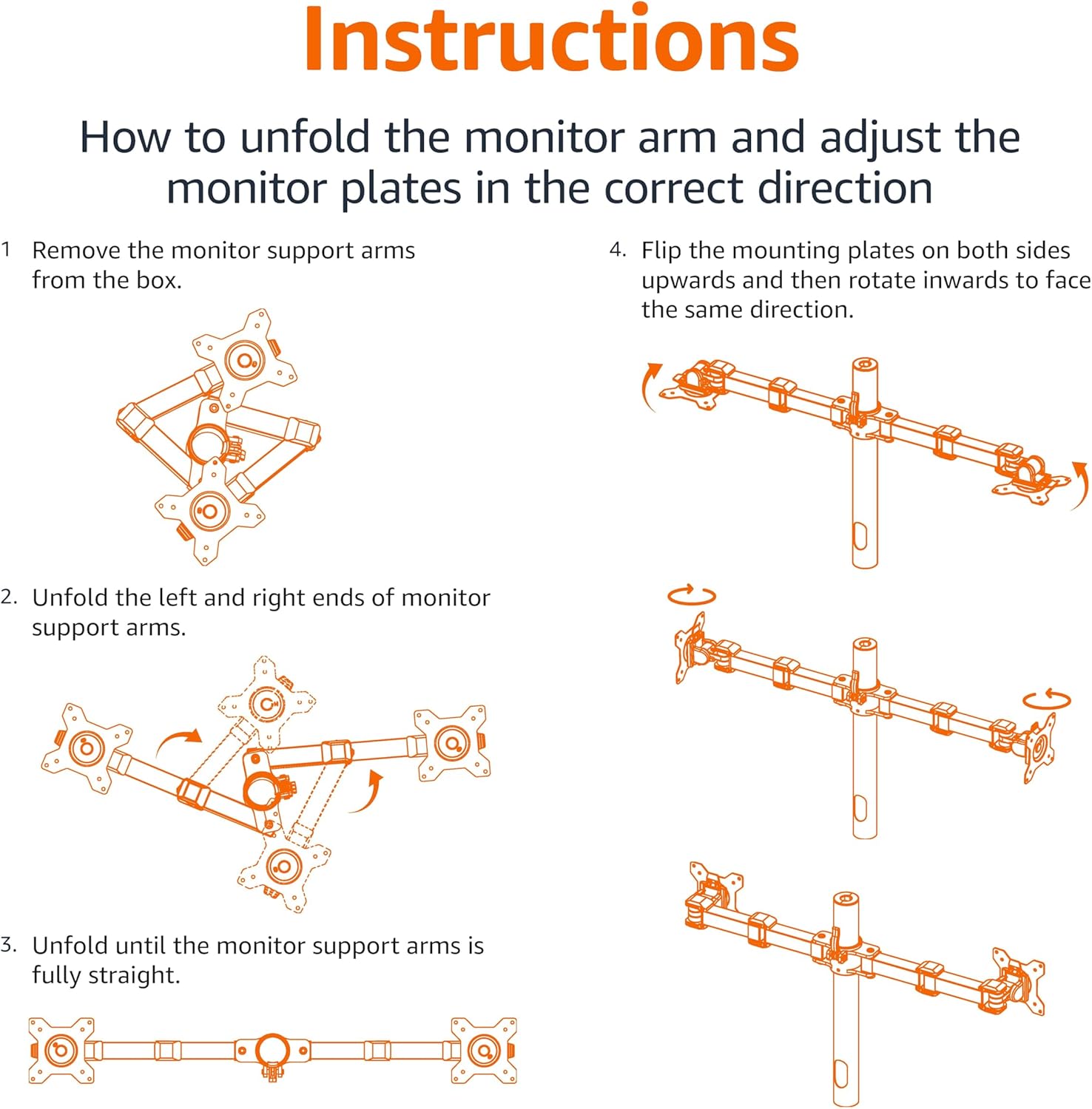 Amazon Basics Single Monitor Stand - Height Adjustable Arm Mount, Steel, Black